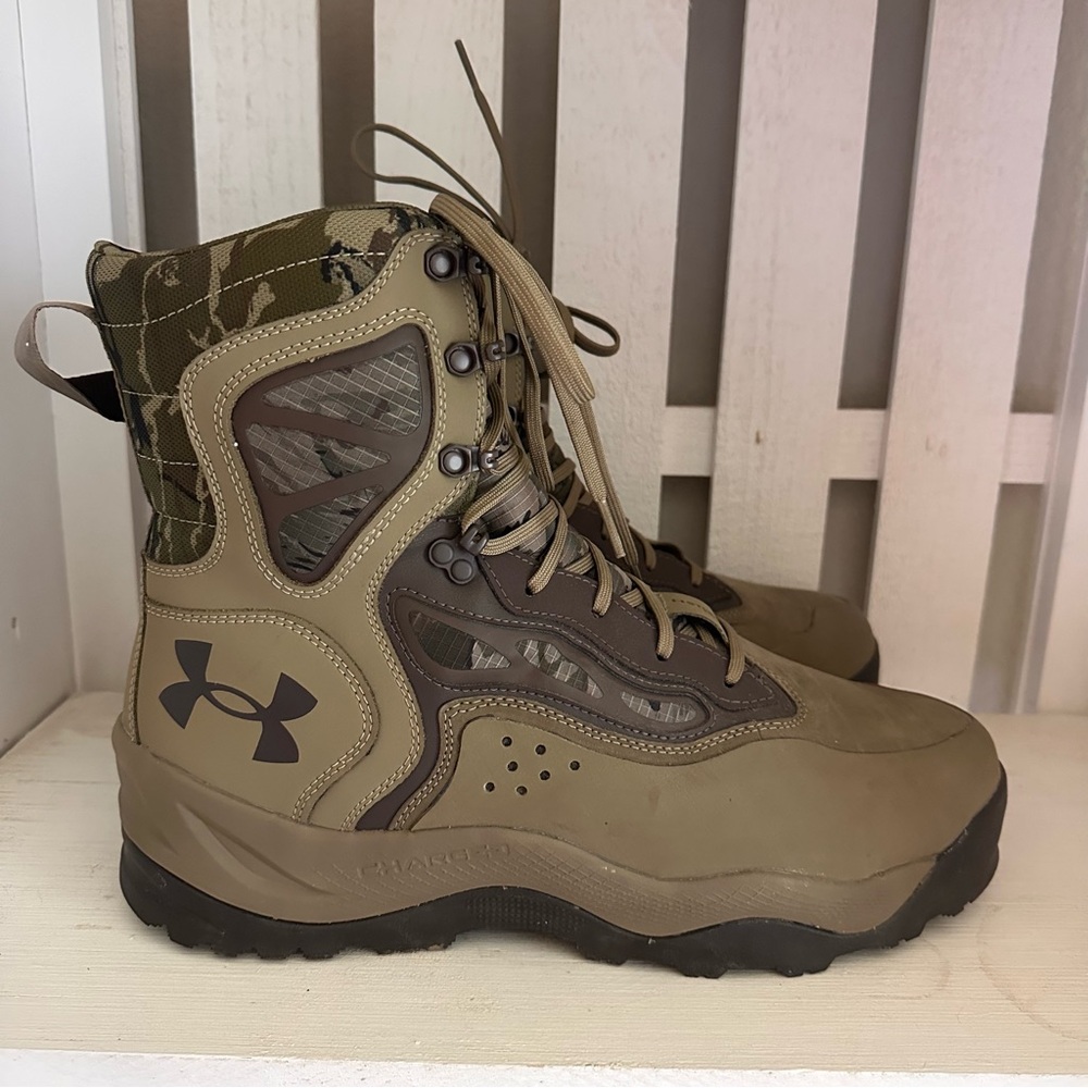 Under Armour Tactical Hunting Boots Mens 13 Camo Vibram 3024339 - Picture 2 of 15